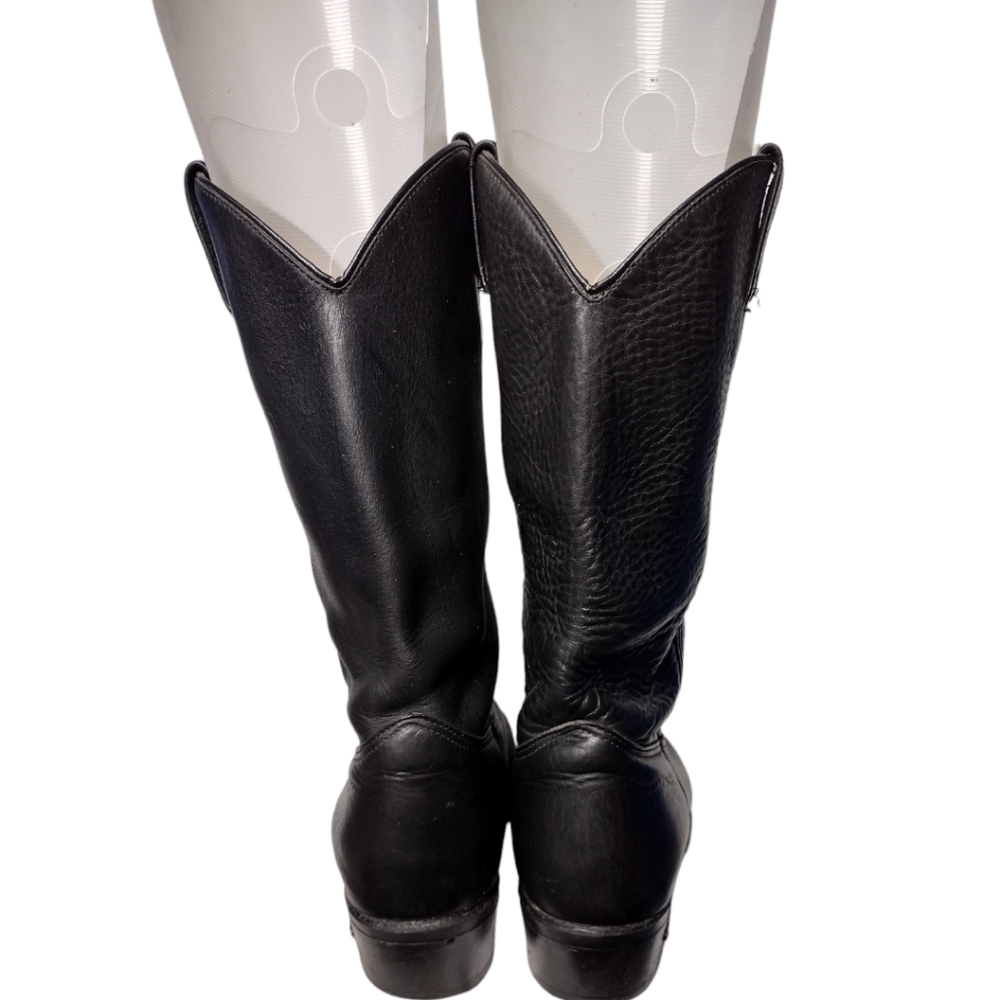 Harley Davidson Oil Resistant Pull On Leather Boots - Picture 7 of 12